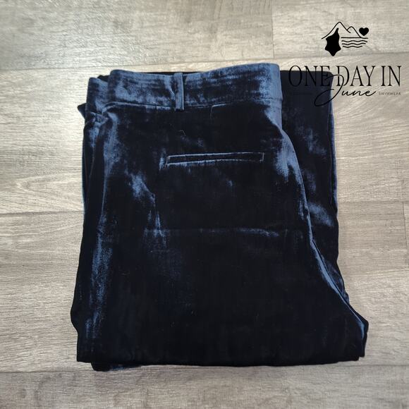 Ann Taylor Velveteen Wide Leg Pants Size 14 - Picture 7 of 7